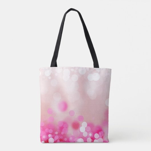 Pink Bokeh Tote Bag (Achterkant)