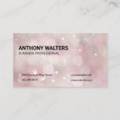 Pink Bokeh Visitekaartje (Achterkant)