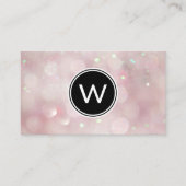 Pink Bokeh Visitekaartje (Voorkant)