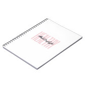 Pink Bold Healthy Habits Life Spiral Notitieboek (Linkerzijde)