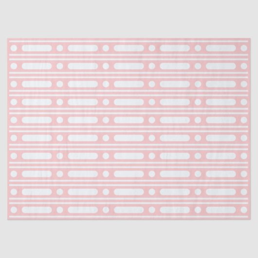 Pink Bone Inlay Dots Border Decoupage Paper Tissuepapier (Voorkant)