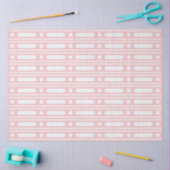 Pink Bone Inlay Dots Border Decoupage Paper Tissuepapier (Craft)