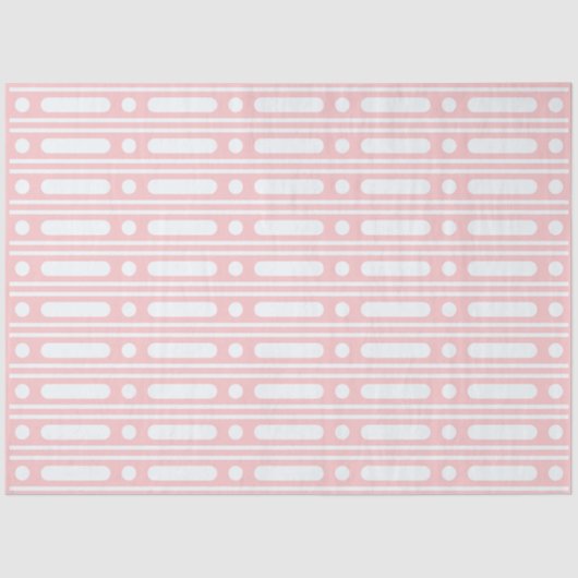 Pink Bone Inlay Dots Border Decoupage Paper Tissuepapier (Voorkant)