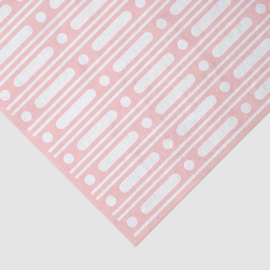 Pink Bone Inlay Dots Border Decoupage Paper Tissuepapier (Detail)