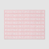 Pink Bone Inlay Floral Border Decoupage Paper Tissuepapier (Voorkant)