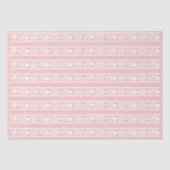 Pink Bone Inlay Floral Border Decoupage Paper Tissuepapier (Voorkant)
