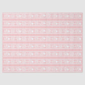 Pink Bone Inlay Floral Border Decoupage Paper Tissuepapier (Voorkant)