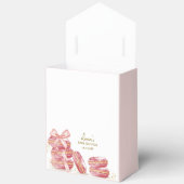 Pink Bonjour Bébé French Macarons Baby shower Bedankdoosjes (Open)