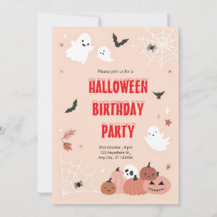 Pink Boo Bash: een griezelig-Schattige Halloween-f Kaart