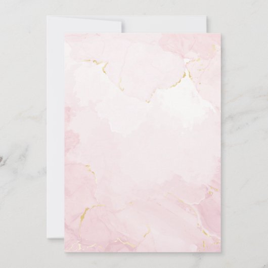 Pink Boo Bash Halloween Party Kaart (Achterkant)