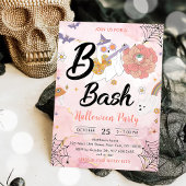 Pink Boo Bash Halloween Party Kaart