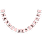 Pink Boo Gelukkig Verjaardagsfeestdecor Vlaggetjes (Alle)