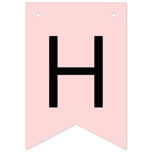 Pink Boo Gelukkig Verjaardagsfeestdecor Vlaggetjes (Tweede vlag)