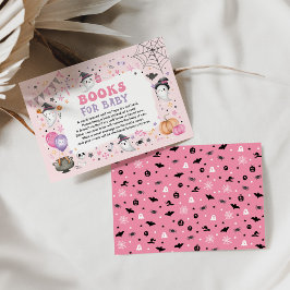Pink Boo Halloween Geesten Boeken voor Baby Meisje Informatiekaartje