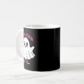 Pink Boo-jee Funny Ghost Halloween Koffiemok (Voorkant links)