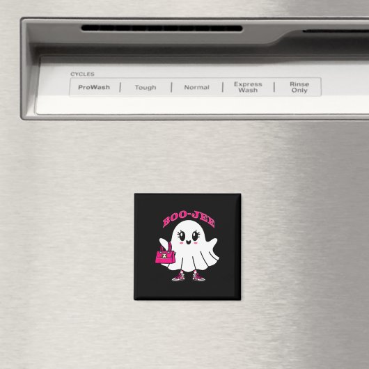 Pink Boo-jee Funny Ghost Halloween Magneet (Insitu (Vaatwasser))