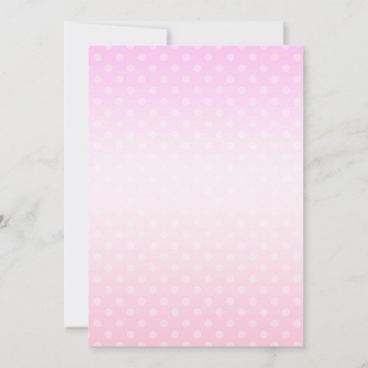 Pink BOO Kleine Ghost Halloween Verjaardagsfeest Kaart (Achterkant)