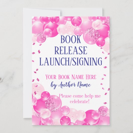 Pink Book Release lanceert ondertekeningsfeest Kaart (Voorkant)