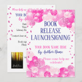 Pink Book Release lanceert ondertekeningsfeest Kaart (Voorkant / Achterkant)