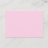 Pink “Books for Baby” Baby Shower Informatiekaartje (Achterkant)