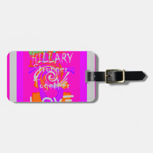 Pink Bordered Hillary Inspiration Art Print Bagagelabel