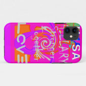 Pink Bordered Hillary Inspiration Art Print Case-Mate iPhone Case (Achterkant (horizontaal))