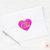 Pink Bordered Hillary Inspiration Art Print Hart Sticker (Envelop)