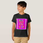 Pink Bordered Hillary Inspiration Art Print T-shirt (Voorkant volledig)