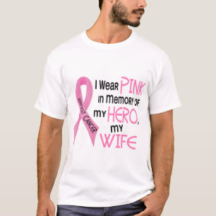 PINK borstkanker IN GEHEUGEN VAN MIJN VROUW 1 T-shirt