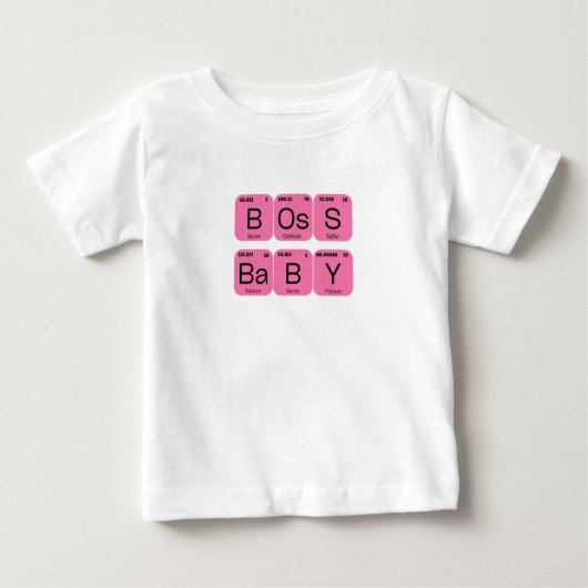 Pink Boss Baby Periodic Table Element (Voorkant)