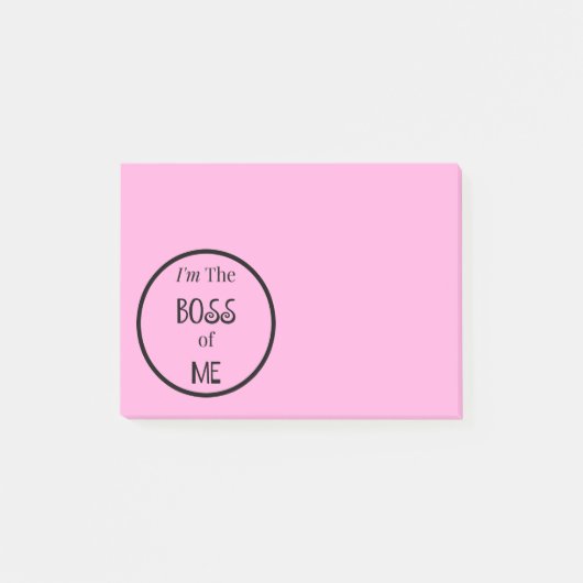 Pink Boss of Me Notitieblok Post-it® Notes (Voorkant)