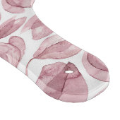 Pink Botanical Floral Flower Pattern Snijplank (Hoek)