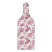 Pink Botanical Floral Flower Pattern Snijplank (Voorkant)