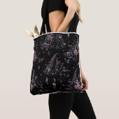 Pink Botanical Witch Halloween Tote Bag (Dichtbij)