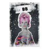 Pink Bouffant Muse (BB) Perfect Poster (Voorkant)