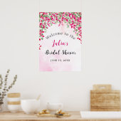 Pink Bougainvillea Tropical Forest Vrijgezellenfee Poster (Keuken)