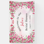 Pink Bougainvillea Tropical Forest Vrijgezellenfee Spandoek (Verticaal)