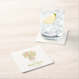 pink bouquet Bridal Shower Kartonnen Onderzetters