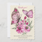 Pink Bouquet Kaart (Achterkant)