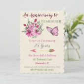 Pink Bouquet Kaart (Staand voorkant)