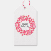 Pink Bouquet moederdag Cadeaulabel (Voorkant)