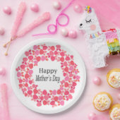 Pink Bouquet moederdag Papieren Bordje (Feest)