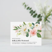 Pink Bouquet We hebben het nieuwe adres verplaatst Briefkaart (Staand voorkant)