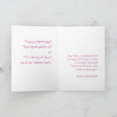 Pink Bouzouki Musical Instrument Art Kaart (Binnen)