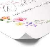 Pink Bow Advice and wishes for graduate Poster (Hoek)