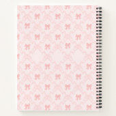 Pink Bow Aesthetic Notebook – Cute & Feminine Jour Notitieboek (Achterkant)