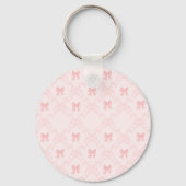 Pink Bow Aesthetic Notebook – Cute & Feminine Sleutelhanger (Achterkant)