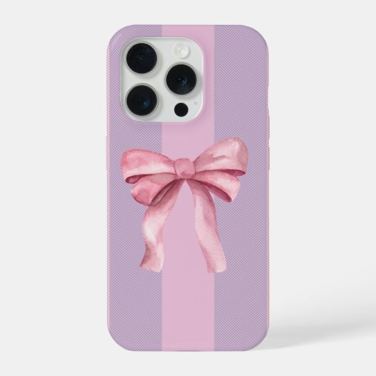 Pink Bow Aesthetic Phone Case iPhone Hoesje (Achterkant)