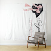 Pink Bow Afstuderen Felicitatie Foto Achtergrond Wandkleed (In Situ (horizontaal))