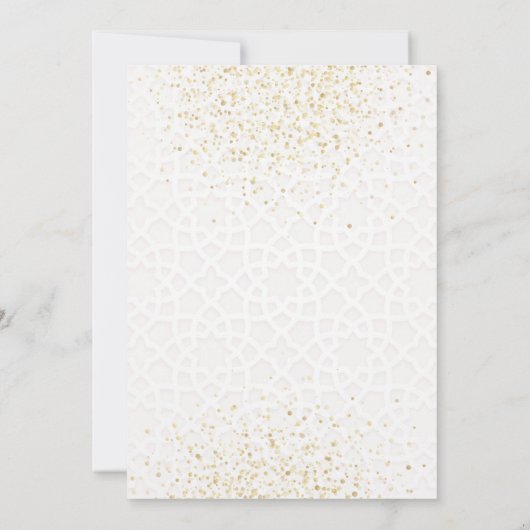 Pink Bow Aqeeqah Invitation Kaart (Achterkant)